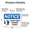 Signmission Sound Horn Advance Slowly, 10 in W x Rectangle, Plastic OS-2PACK-NS-P-710-L-18370 - alternate 7